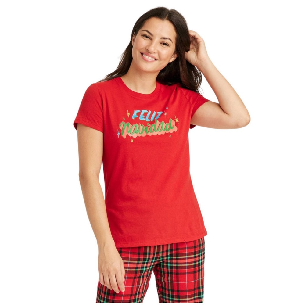 NWOT Feliz Navidad Shirt